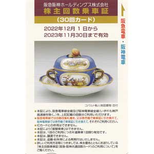 阪急阪神　株主優待回数乗車証　30回 その②