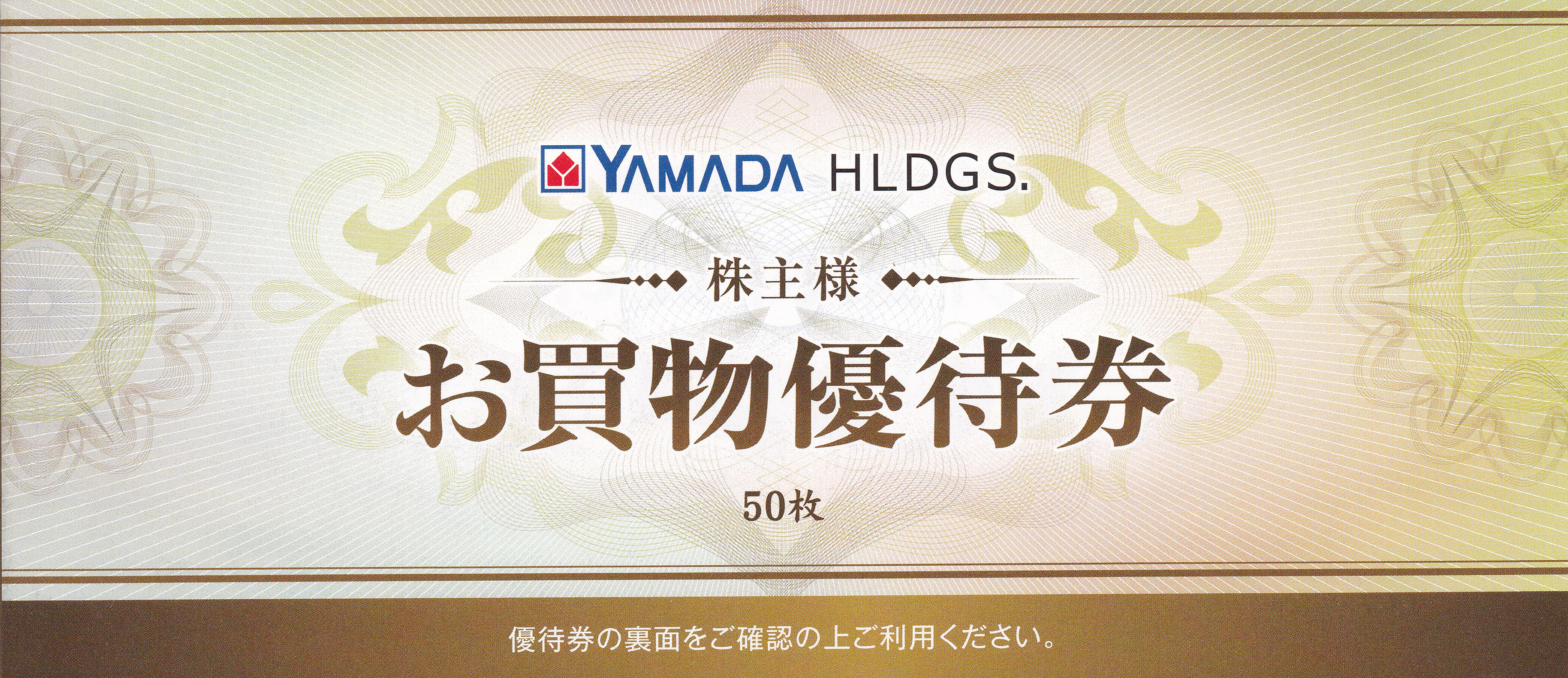ヤマダ電機株主優待券(500円割引券)(50枚綴り冊子)(2025.6)