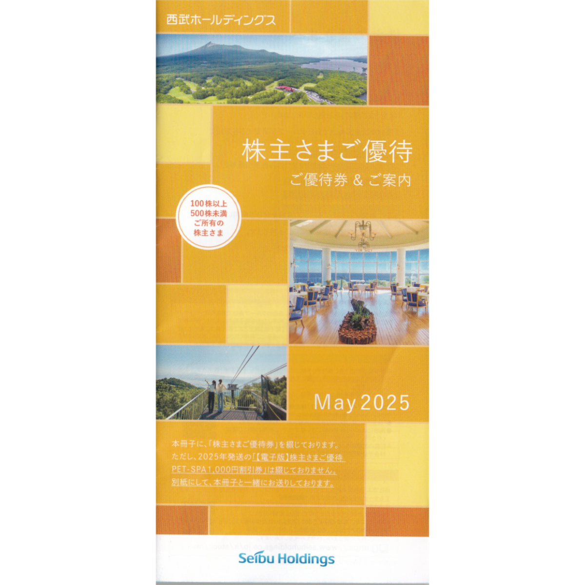 西武HD(100株)株主優待券(冊子)(2025.11.30)