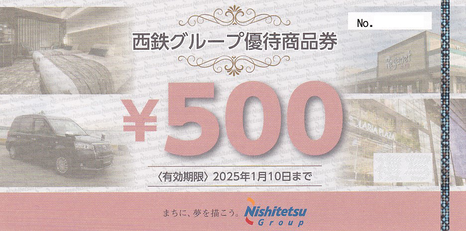 西鉄グループ優待商品券(2025.1.10)
