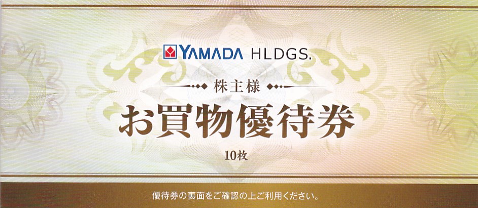 ヤマダ電機株主優待券(500円割引券)(10枚綴り冊子)(2025.6)